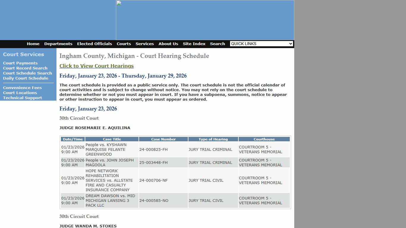 Ingham County Court Services